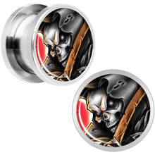 Load image into Gallery viewer, Wake the Dead Grim Reaper Halloween Plug Set 5mm to 16mm