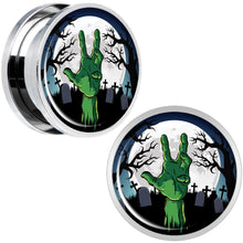 Load image into Gallery viewer, Cemetery Zombie Hand Halloween Plug Set 18mm