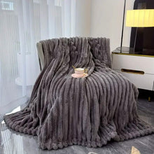 Load image into Gallery viewer, Ultra-Soft Double-Sided Fleece Blanket – Gray (All-Season)