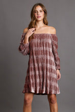 Load image into Gallery viewer, Off-Shoulder Balloon Sleeve Velvet Mini Dress For Women – Glamorous Off-Shoulder Dress, Balloon Sleeve Mini Dress, Luxurious Velvet Dress, Elegant Party Dress, Statement Mini Dress