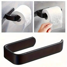 Load image into Gallery viewer, 2-Pack: No-Drill Self-Adhesive Toilet Paper Holder β Black & White