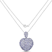 Load image into Gallery viewer, 6.01 Carat Genuine Tanzanite .925 Sterling Silver Pendant