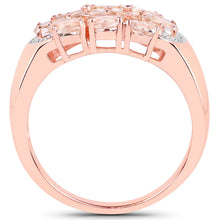 Load image into Gallery viewer, 1.50 Carat Genuine Morganite .925 Sterling Silver Ring