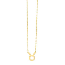 Load image into Gallery viewer, 14K Yellow Gold Taurus Necklace