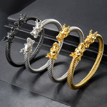 Load image into Gallery viewer, Double Dragon Copper Bracelet β Rock & Hip-Hop Style, Unisex