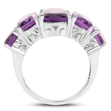 Load image into Gallery viewer, 11.10 Carat Genuine Amethyst .925 Sterling Silver Ring