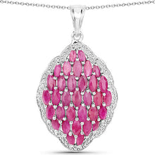 Load image into Gallery viewer, 4.46 Carat Genuine Ruby .925 Sterling Silver Pendant