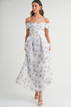 Load image into Gallery viewer, Floral Printed Off Shoulder Maxi Dress β Chic Off Shoulder Maxi Dress, Vibrant Floral Print, Beach Vacation Dress, Casual Summer Maxi Dress