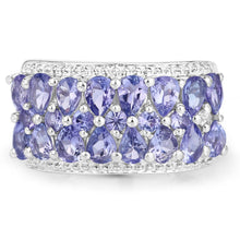 Load image into Gallery viewer, 2.59 Carat Genuine Tanzanite .925 Sterling Silver Ring