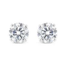 Load image into Gallery viewer, 14K White Gold 5/8 Cttw Lab Grown Diamond 4-Prong Classic Stud Earrings (F-G Color, VS2-SI1 Clarity)