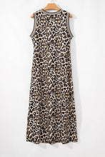 Load image into Gallery viewer, Luxury Leopard Print Sleeveless Maxi Dress Modern & Trendy Statement Piece Charming Dress