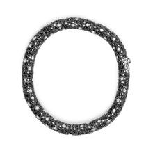 Load image into Gallery viewer, 18K White Gold 20.0 Cttw Black and White Pave Set Diamond Eternity Snake Skin Style Tennis Bracelet (Black and G-H Color, SI1-SI2 Clarity) - Size 7"