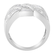 Load image into Gallery viewer, 10K White Gold Diamond Bypass Ring (1 Cttw, H-I Color, I1-I2 Clarity) - Size 6-3/4