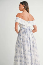 Load image into Gallery viewer, Floral Printed Off Shoulder Maxi Dress β Chic Off Shoulder Maxi Dress, Vibrant Floral Print, Beach Vacation Dress, Casual Summer Maxi Dress