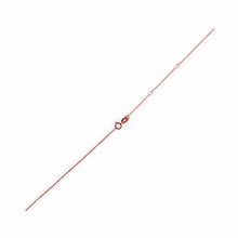 Load image into Gallery viewer, Adjustable Cable Chain in 14k Rose Gold (0.97 mm)