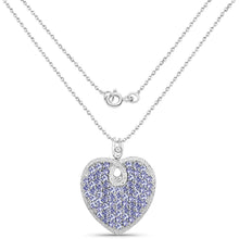 Load image into Gallery viewer, 6.17 Carat Genuine Tanzanite .925 Sterling Silver Pendant