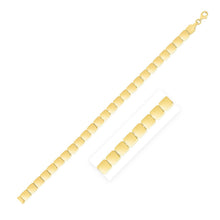 Load image into Gallery viewer, 14k Yellow Gold High Polish Square Link Bracelet