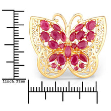 Load image into Gallery viewer, 3.08 Carat Genuine Ruby .925 Sterling Silver Ring