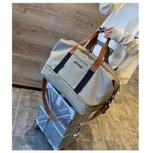 Load image into Gallery viewer, Nylon Duffel Bag for Travel – Large Capacity, Foldable, Shoe Compartment – Men & Women