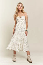 Load image into Gallery viewer, Smocked Floral Sweetheart Neck Cami Summer Dress For Women – Romantic Floral Cami Dress with Sweetheart Neckline & Ruffled Details for Spring & Summer Events