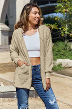Load image into Gallery viewer, Women Full Size Teddy Hooded Jacket with Pockets Cozy Casual Jacket Comfortable Women Jacket