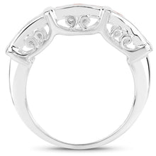 Load image into Gallery viewer, 1.08 Carat Genuine Orange Sapphire .925 Sterling Silver Ring