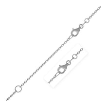 Load image into Gallery viewer, Extendable Cable Chain in 14k White Gold (1.2mm)