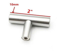 Load image into Gallery viewer, Cabinet Handles Kitchen Door Handles Drawer Knobs Aluminum Alloy Wardrobe Door Handles Brushed Modern Style Hardware Stainless Steel Kitchen Cabinet Pulls For Kitchen Cabinet Drawer Door Cupboard Decorative Modern Hardware For Cabinet