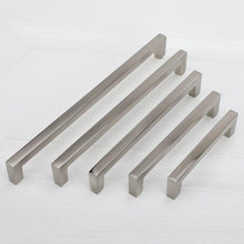 Load image into Gallery viewer, Cabinet Handles Kitchen Door Handles Drawer Knobs Aluminum Alloy Wardrobe Door Handles Brushed Modern Style Hardware Stainless Steel Kitchen Cabinet Pulls For Kitchen Cabinet Drawer Door Cupboard Decorative Modern Hardware For Cabinet