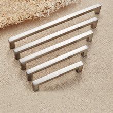 Load image into Gallery viewer, Cabinet Handles Kitchen Door Handles Drawer Knobs Aluminum Alloy Wardrobe Door Handles Brushed Modern Style Hardware Stainless Steel Kitchen Cabinet Pulls For Kitchen Cabinet Drawer Door Cupboard Decorative Modern Hardware For Cabinet