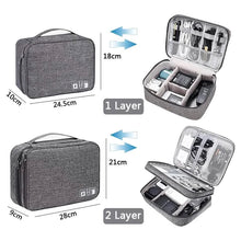 Load image into Gallery viewer, Cable Storage Bag Waterproof Digital Electronic Organizer