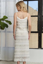 Load image into Gallery viewer, Lace Scoop Neck Midi Cami Dress – Elegant Lace Scoop Neck Dress with Romantic Detailing for Formal Events and Special Occasions