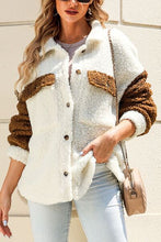 Load image into Gallery viewer, Women Cute Sherpa Jacket with Button Closure and Collared Neck in Elegant Retro Style