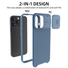 Load image into Gallery viewer, Camera Case Wireless Charging with Sliding Lens Cover Slim Magnetic Case For iPhone 13Pro Slide Lens Protection Magnetic Wireless Charging Phone Case For iPhone 13 12 Pro Max 13 Shockproof iphone Cover