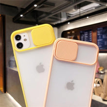 Load image into Gallery viewer, Camera Lens Protection Candy Color Phone Case For iPhone 14 13 12 11 Pro Necklace With Long Rope Lanyard Cover Camera Lens Protector Translucent Soft Edges Colorful Transparent iphone Cover