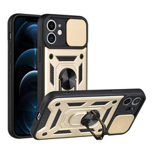 Load image into Gallery viewer, Camera Protection Shockproof Armor Case For iPhone 12 13 14 Pro Max Cover Men Cool Woman Camera Cover And Stand Sliding Lens Protection Rotating Ring Mount Shock Resistant Shockproof Protective Bumper