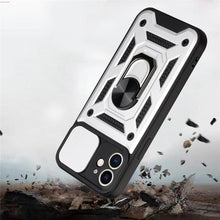 Load image into Gallery viewer, Camera Protection Shockproof Armor Case For iPhone 12 13 14 Pro Max Cover Men Cool Woman Camera Cover And Stand Sliding Lens Protection Rotating Ring Mount Shock Resistant Shockproof Protective Bumper