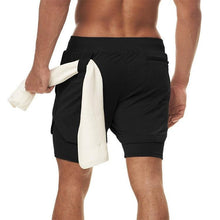 Load image into Gallery viewer, Camo Running Shorts Men Gym Sports Shorts 2 In 1 Quick Dry Workout Training Gym Fitness Jogging Short Pants Summer Men Shorts Men's Running Gym Shorts Breathable with Pockets Quick Dry Sportswear