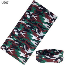 Load image into Gallery viewer, Camouflage Neck Gaiter Hunting Scarves Ice Silk Bandana Tubular Buff Half Mask Tactical Sport Headband Balaclava Balaclava Seamless Magic Head Scarf Breathable Bandana Turban Outdoor Hiking Quick-Dry Sweat Absorbing Scarves Multifunction Beanie Hat