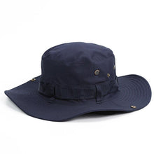 Load image into Gallery viewer, Camouflage Outdoor Bucket Hat Camping Hat Men Foldable Sun Cap Breathable Adjustable Bucket Cap for Men/Women Sports Sun Cap Unisex Fishing Hiking Travel Solid Color Hats