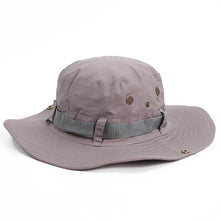 Load image into Gallery viewer, Camouflage Outdoor Bucket Hat Camping Hat Men Foldable Sun Cap Breathable Adjustable Bucket Cap for Men/Women Sports Sun Cap Unisex Fishing Hiking Travel Solid Color Hats