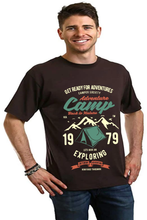 Load image into Gallery viewer, Camp Adventure Men's Bamboo Viscose/Organic Cotton Short Sleeve Graphic T-Shirt