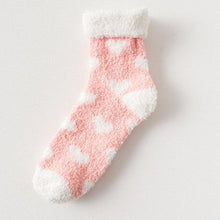 Load image into Gallery viewer, Candy Warm Lady Heart Cute Winter Kawaii Thick Casual Women Socks Fuzzy Fluffy Terry Warm Socks Short Cute Cotton Socks Winter Socks Short Socks For Men And Women