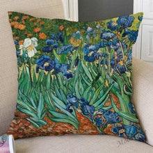 Load image into Gallery viewer, Canvas Throw Pillow Cover Famous Oil Painting Art Self Portrait Sunflower Starry Night Gallery Art Decoration Pillow Case Linen Cushion Cover Canvas Throw Pillow Cover Case for Couch Sofa Home Decoration Famous Picture Print 44x44cm