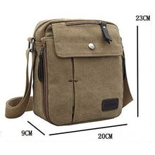 Load image into Gallery viewer, Canvas Travel Wallet Casual Messenger Bag