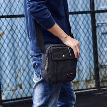 Load image into Gallery viewer, Canvas Travel Wallet Casual Messenger Bag