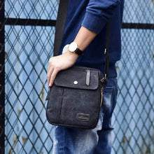Load image into Gallery viewer, Canvas Travel Wallet Casual Messenger Bag