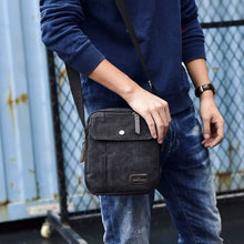 Load image into Gallery viewer, Canvas Travel Wallet Casual Messenger Bag