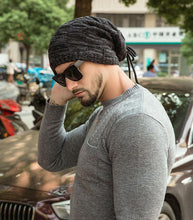 Load image into Gallery viewer, Caps Warmer Bonnet Casual Cap Winter Beanie Hats Hat winter hat Bobble Hat Winter Balaclava Women Bandana Baotou Cap Scarf Warm Thick Beanie Skellies Women Girls Cable Knit Soft Cute Beanie with Ears Detachable Pompom Fur Hat Girls