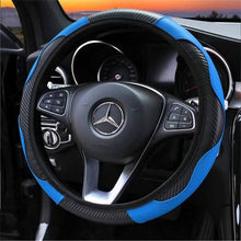 Load image into Gallery viewer, Car Auto Steering Wheel Cover Carbon Fibre Breathable Anti-slip Protector